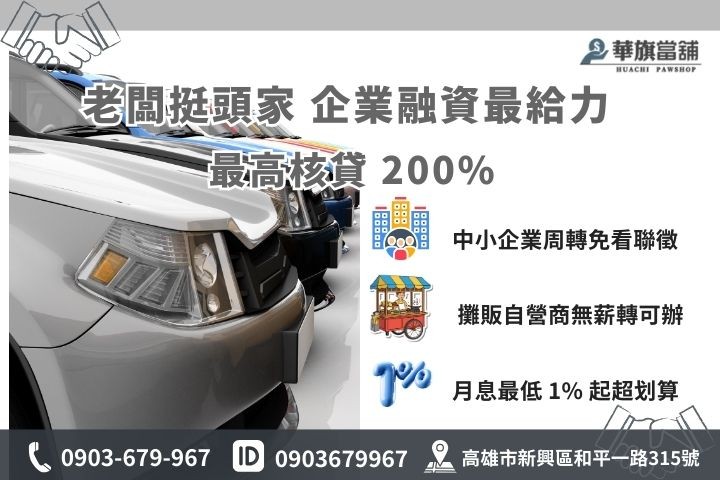 中小企業融資攤販周轉推薦，新興區汽車借款高額度方案