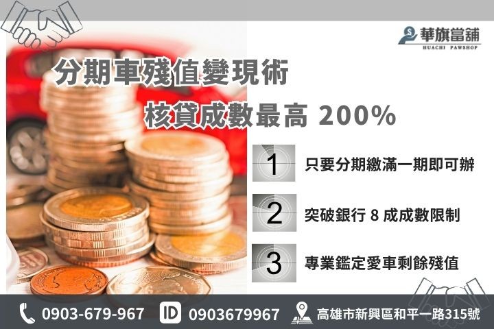 分期車二胎增貸原理：活化銀行貸款中的汽車殘值，提高核貸額度至 200%