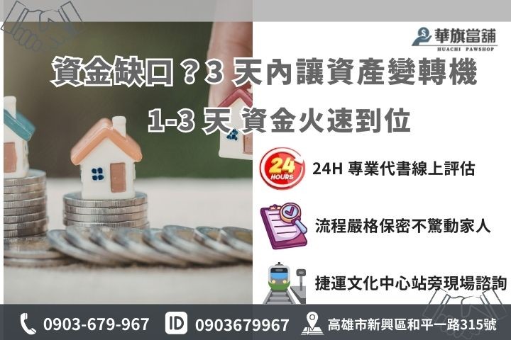 華旗當舖民間二胎聯絡資訊：專業代書 24H 服務專線 0903-679967
