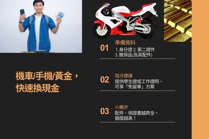 當舖借錢要帶什麼資料-手機機車黃金3C借款應備文件懶人包-華旗當舖