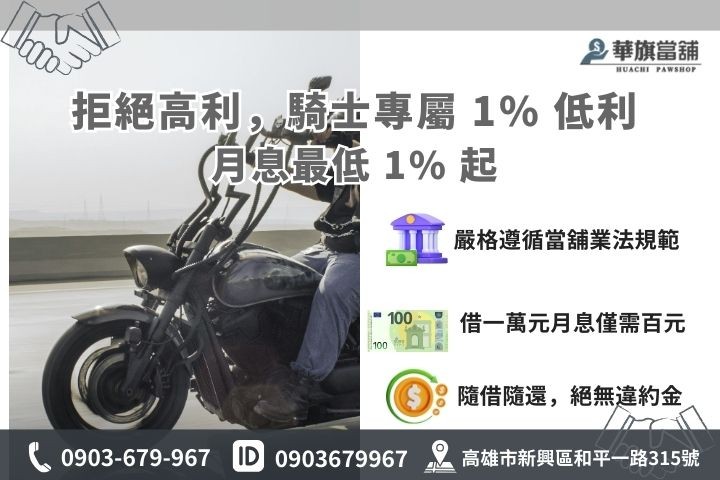 重機貸款利息 1% 起與免查聯徵優勢對照表