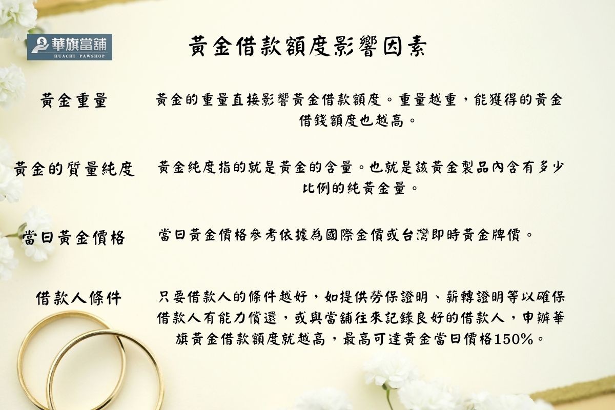華旗高雄當鋪黃金借款，專業黃金收購、當日換現金